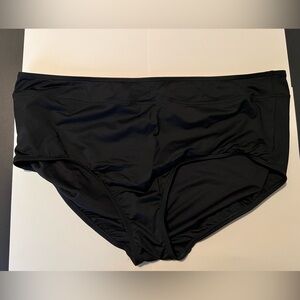 Lands End Black Bikini Bottom - Size 22